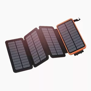 پاوربانک خورشیدی مدل 4PANEL_ solar  ظرفیت 30000 میلی آمپر ساعت