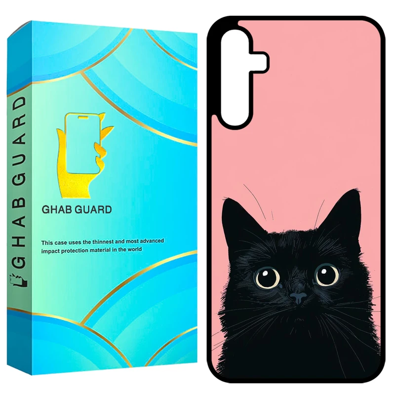 کاور قاب گارد طرح گربه مدل GCHPA35 مناسب برای گوشی موبایل سامسونگ Galaxy A35 5G