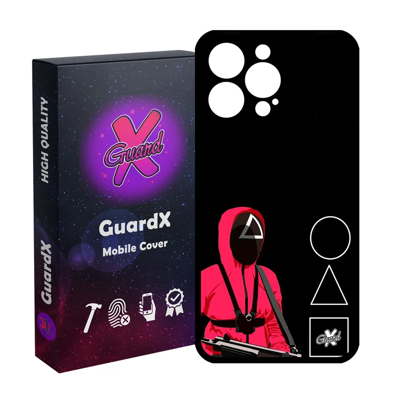 کاور گارد ایکس طرح Squid Game مدل Glass10410 مناسب برای گوشی موبایل اپل iPhone 14 Pro Max