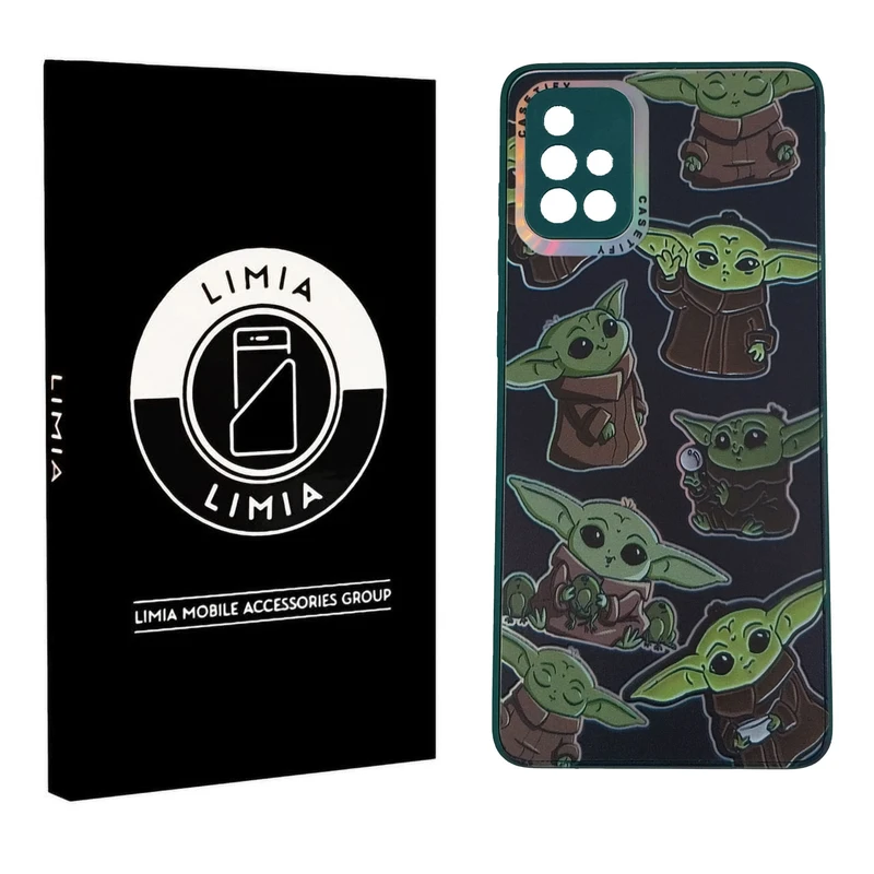 کاور لیمیا مدل فانتزی لنزدار طرح عروسکی PVD مناسب برای گوشی موبایل سامسونگ Galaxy A71