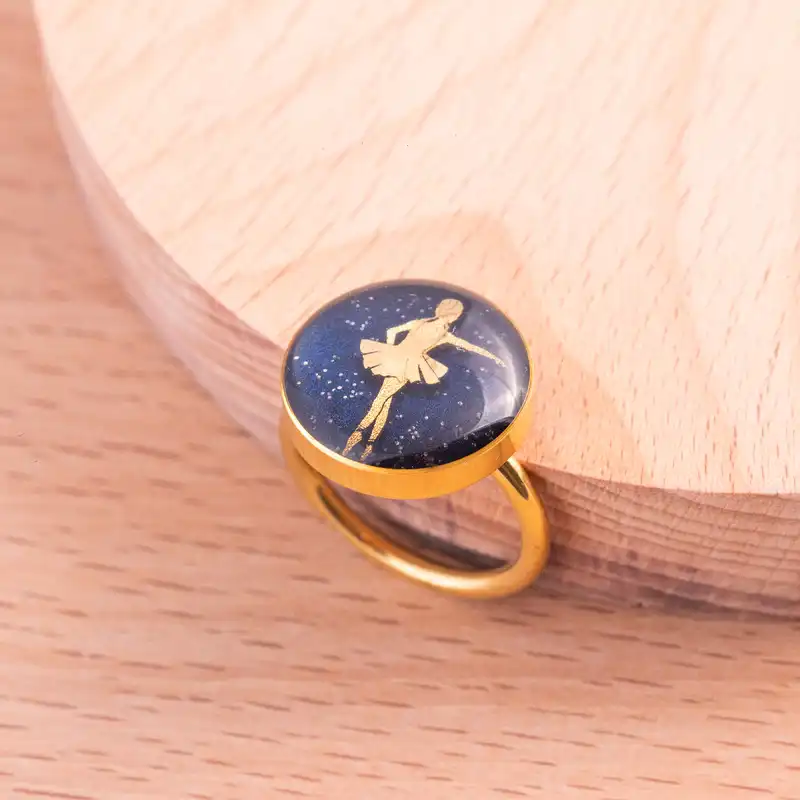 انگشتر زنانه زرسام مدل بالرین