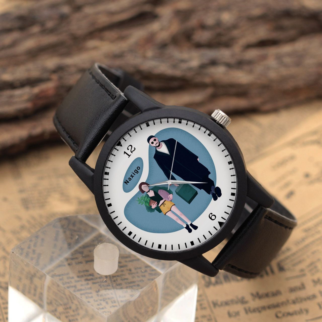 ساعت مچی عقربه ای ناکسیگو طرح Leon کد LF4202 -  - 4