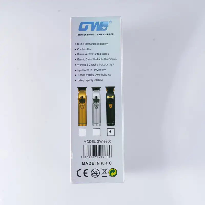 ماشین اصلاح موی سر و صورت شارژی جی دبلیو مدل GW-9900