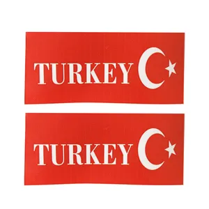 برچسب پلاک خودرو قطعه سازان کبیر مدل CHS-TURKEY-1084 بسته 2 عددی