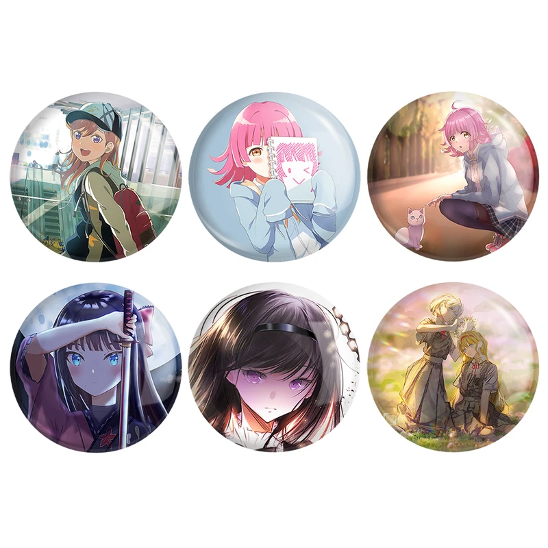 مگنت خندالو طرح انیمه مادوکا مجیکا Madoka Magica کد 1037B مجموعه 6 عددی