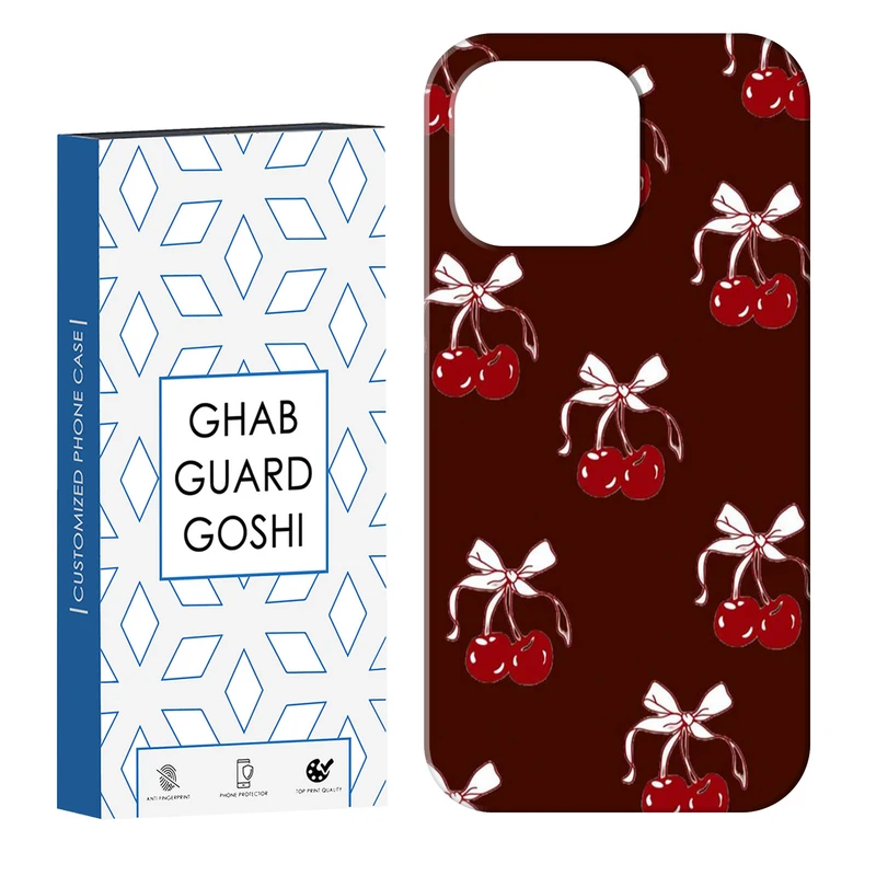 کاور قاب گارد گوشی طرح پاپیون و گیلاس کد Dimo-948 مناسب برای گوشی موبایل اپل IPHONE 14 PRO   