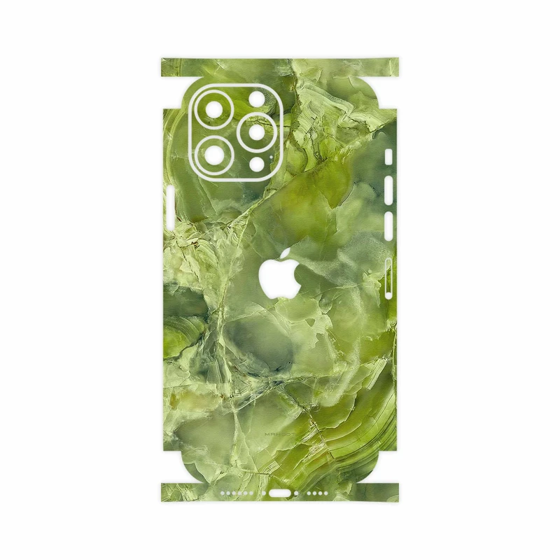 برچسب پوششی ماهوت مدل Green-Crystal-Marble-FullSkin مناسب برای گوشی موبایل اپل iPhone 13 Pro Max
