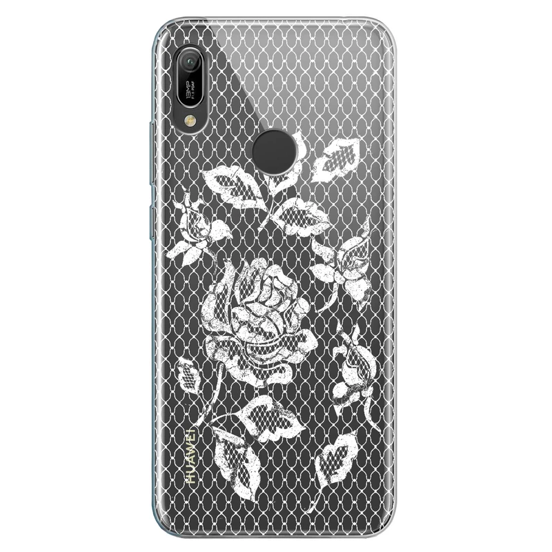 کاور مگافون طرح گل مدل C43-W مناسب برای گوشی موبایل هوآوی Y6 2019 / Y6S 2019 / Y6 Prime 2019
