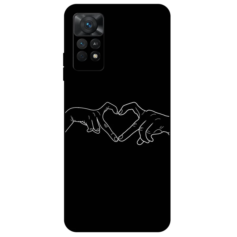 کاور مگافون طرح عشق مدل 1857 مناسب برای گوشی موبایل شیائومی Redmi Note 11E Pro
