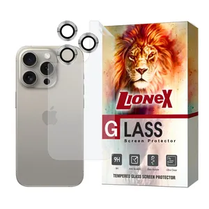 Lionex MTBRINGL Nano Back Protector with Lens Protector For Apple iPhone 15 pro max