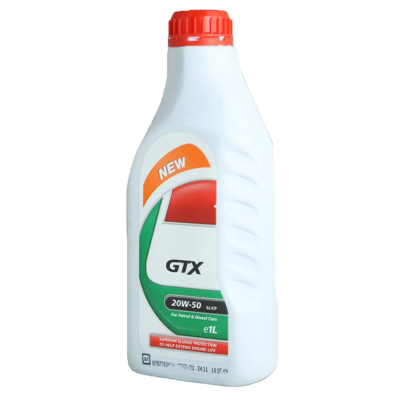 روغن موتور خودرو جی تی ایکس مدل GTX 20W50 SL حجم 1 لیتر