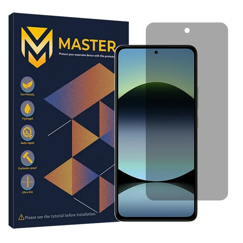 محافظ صفحه نمایش حریم شخصی مستر مدل هیدروژلی مناسب برای گوشی موبایل شیائومی Redmi Note 14 4G