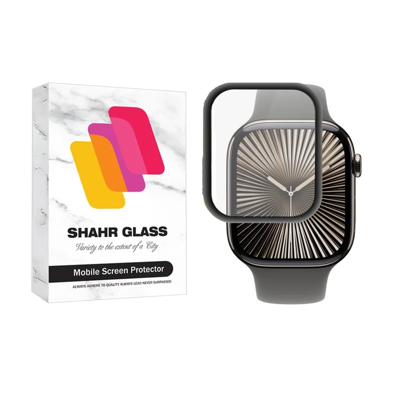 محافظ صفحه نمایش شهر گلس مدل PMMWSH مناسب برای ساعت هوشمند اپل واچ سری 10 46 mm