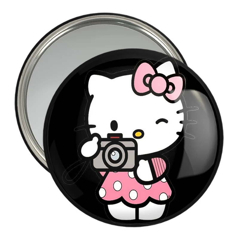 آینه جیبی خندالو مدل هلو کیتی Hello Kitty  کد 2490