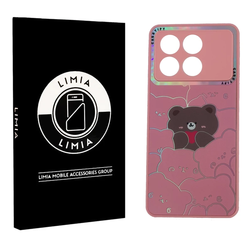 کاور لیمیا مدل فانتزی لنزدار طرح عروسکی شبرنگی مناسب برای گوشی موبایل شیائومی Poco X6 Pro