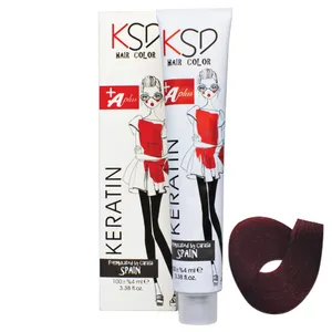 رنگ مو کی اس دی شماره 4.66 حجم 100 میلی لیتر رنگ  اناري