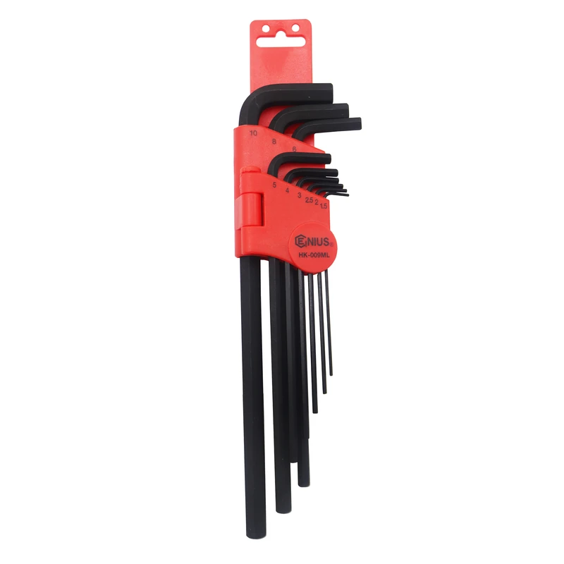 آچار آلن جنیوس تولز مدل شش گوش کد YP-HK-009ML  مجموعه 9 عددی 