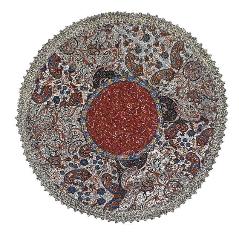  رومیزی ترمه مدل گوهر کد 2136