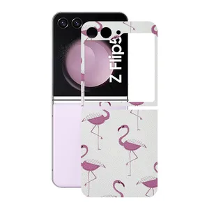 Remax cover sticker Leth model Flamingo design suitable for Samsung Galaxy Z Flip5 mobile phone