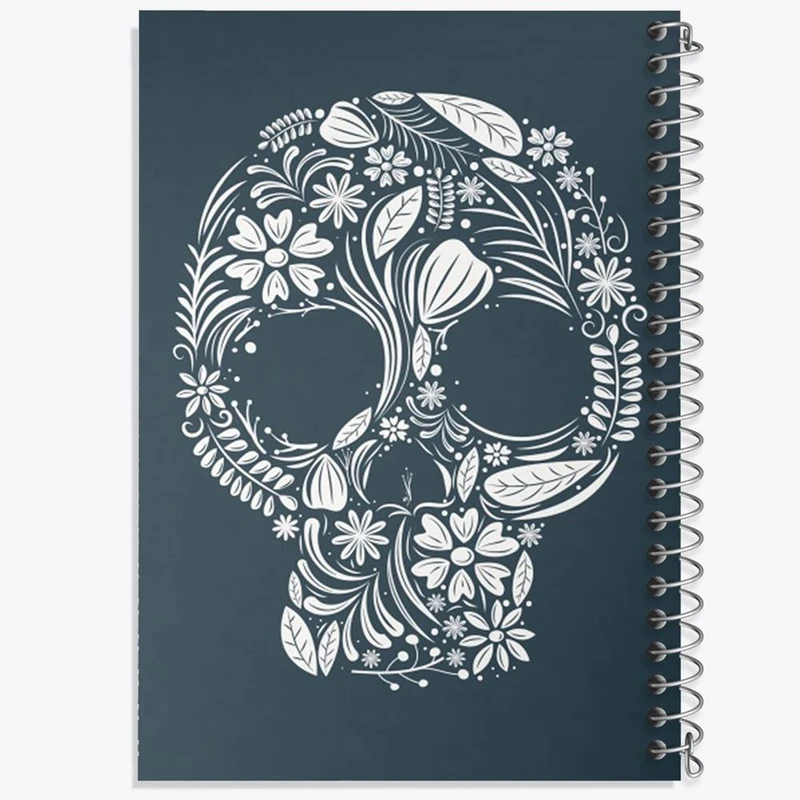 دفتر مشق 100 برگ خندالو طرح اسکلت Skleton کد 1186