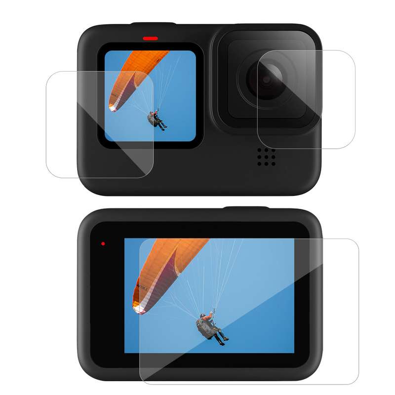 محافظ صفحه نمایش و لنز دوربین مدل He10 مناسب برای دوربین ورزشی گوپرو Hero 10 / 11 مجموعه 3 عددی محافظ صفحه نمایش و لنز دوربین مدل He10 مناسب برای دوربین ورزشی گوپرو Hero 10 / 11 مجموعه 3 عددی