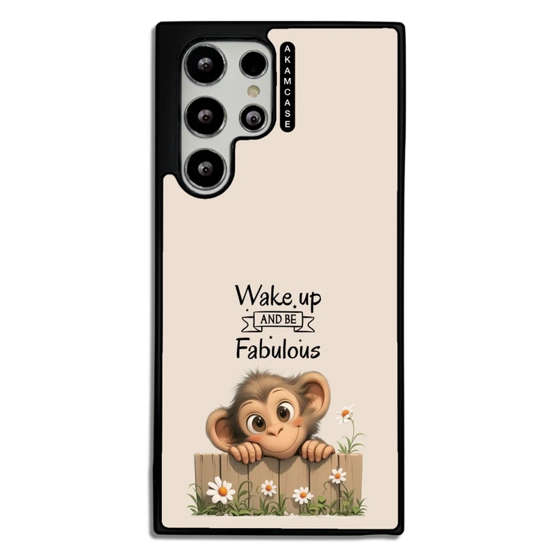 کاور آکام مدل AMC-WSGS22U-ANIMALS QOUTES-26 مناسب برای گوشی موبایل سامسونگ Galaxy S22 Ultra