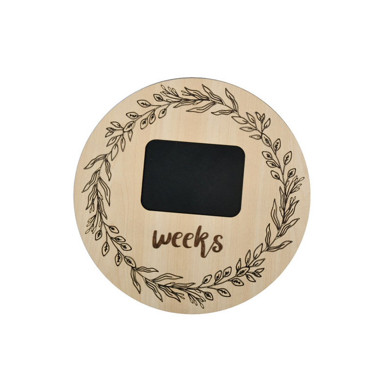 تخته سیاه مدل هفته گرد بارداری سایز 23x23 سانتی متر