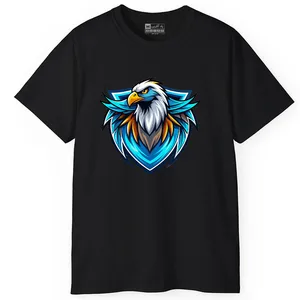 تی‌شرت آستین کوتاه یقه گرد مردانه پاد آفرین طرح عقاب کد 43
