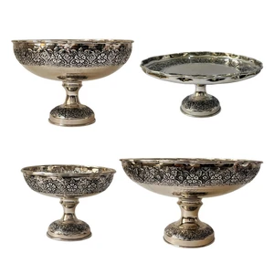 ست چهار تکه ظروف پذیرایی مسی کد zh320.5