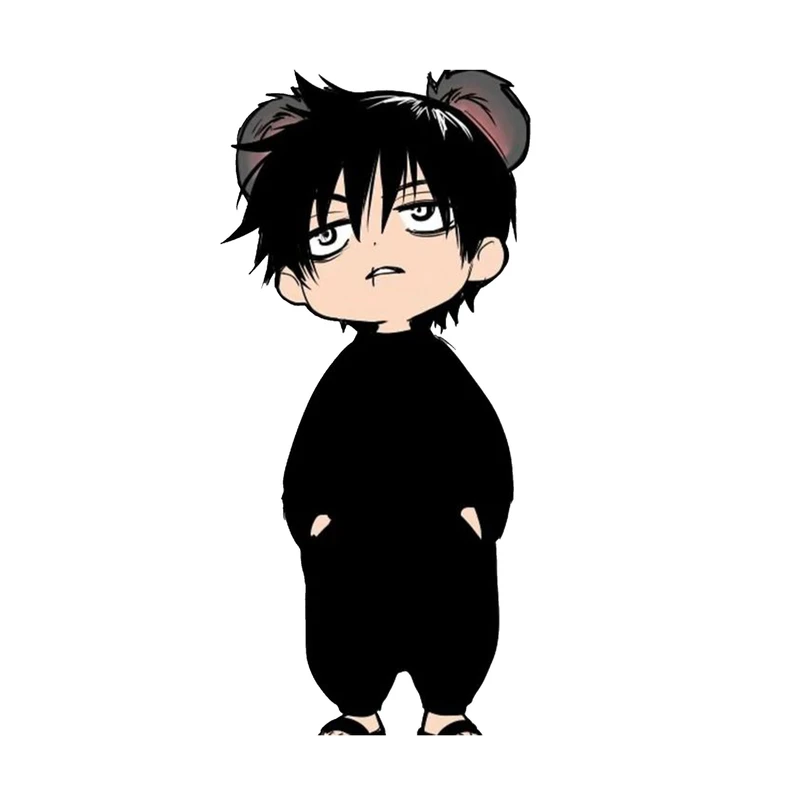 استیکر لپ تاپ و موبایل مدل انیمه طرح جوجوتسو کایسن توجی فوشیگورو Jujutsu Kaisen Toji Fushiguro کد 491