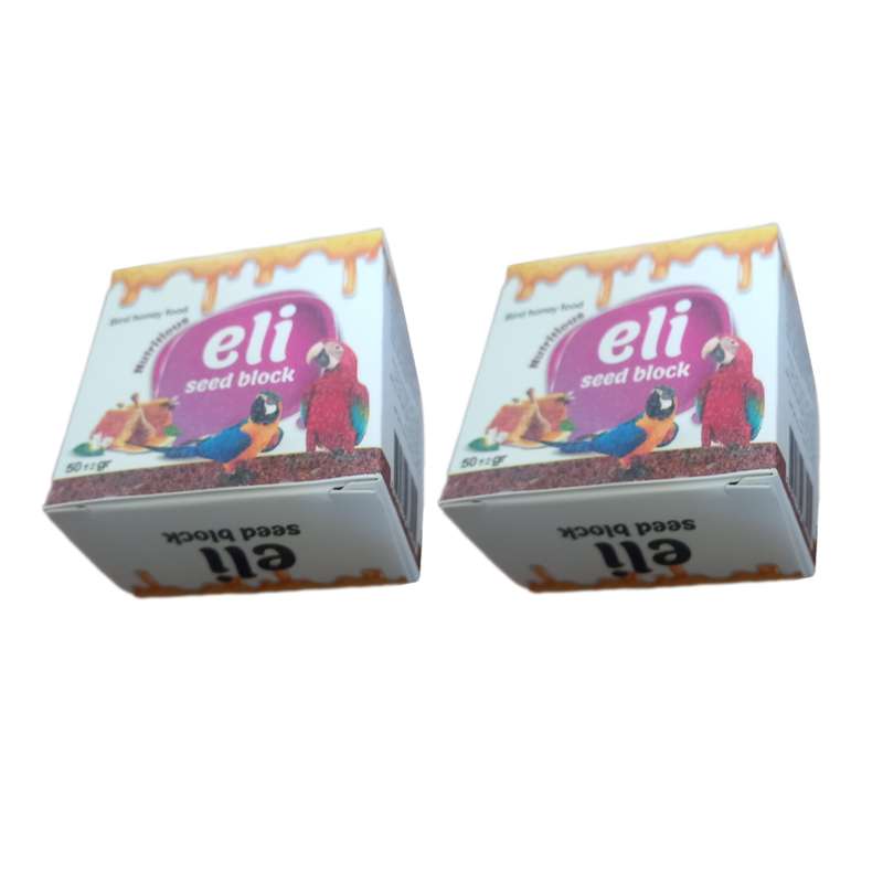 تشویقی پرندگان الی مدل استیک عسلی وزن 100 گرم مجموعه 2 عددی