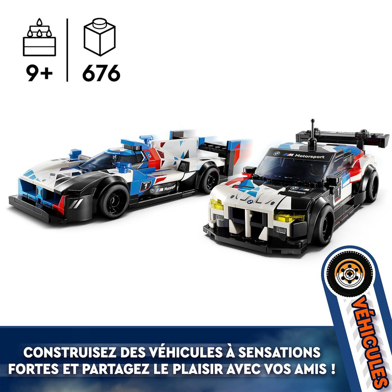لگو 676 تکه سری اسپید مدل BMW M4 GT3 N BMW M Hybrid V8 کد 76922