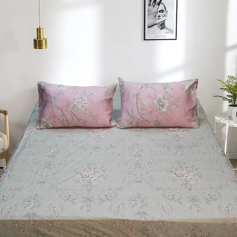 سرویس ملحفه بومرنگ مدل Saran-90 یکنفره 2 تکه