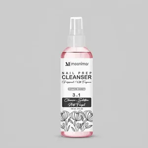 کلینزر کاشت ناخن مونیمار مدل cotton candy حجم 150 میلی لیتر