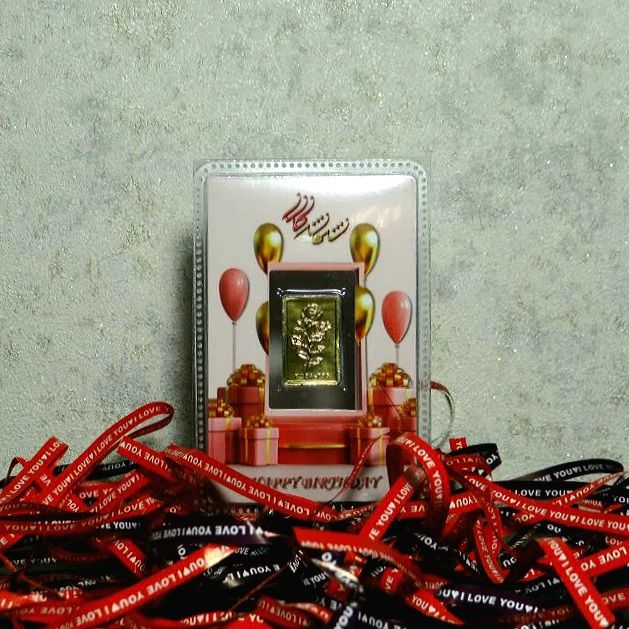 شمش طلا 18 عیار مدل تولد کد N9 -  - 2