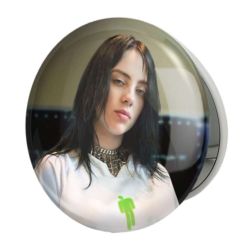 آینه جیبی خندالو طرح بیلی آیلیش Billie Eilish مدل تاشو کد 19131