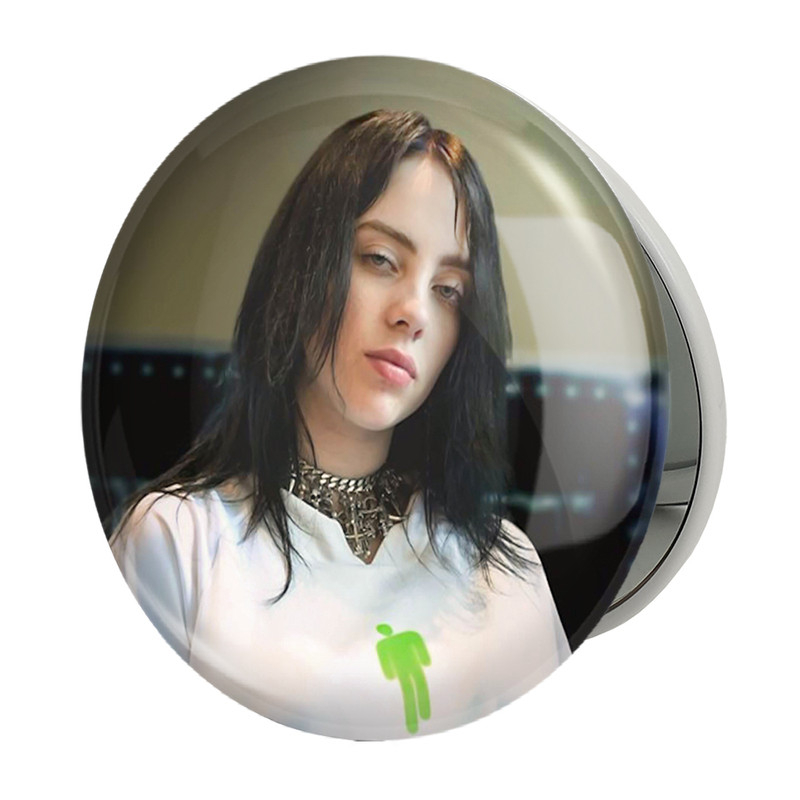 آینه جیبی خندالو طرح بیلی آیلیش Billie Eilish مدل تاشو کد 19131