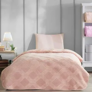 پتو ازدیلک مدل Trendy Pembe سایز 220×155 سانتی متر