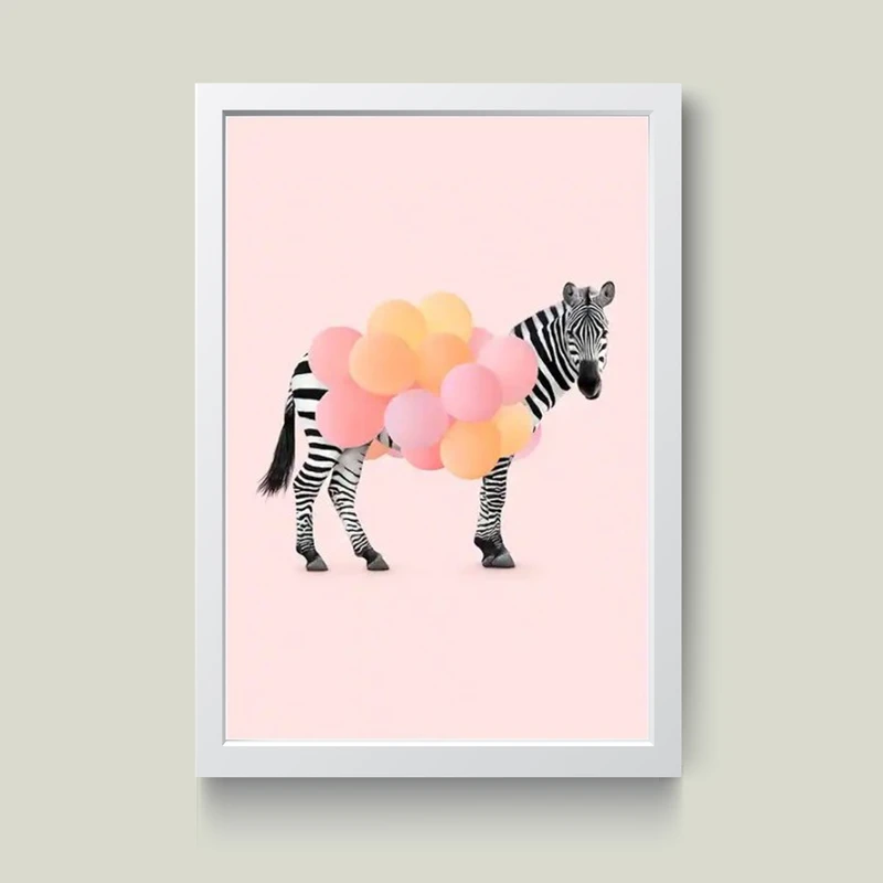 تابلو مدل دکوراتیو funny Zebra کد G5-08
