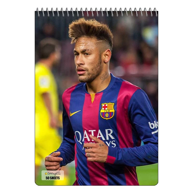 دفتر نقاشی 50 برگ سیمی کارنیکا طرح نیمار Neymar کد 21231