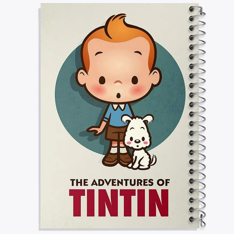 دفتر لیست خرید 50 برگ خندالو طرح ماجراهای تن تن کد 3349