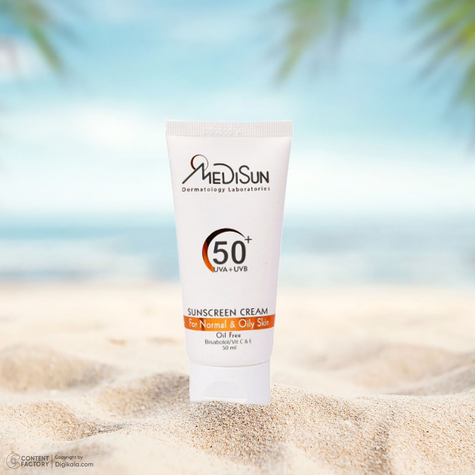 کرم ضد آفتاب بی‌رنگ مدیسان، SPF 50، مناسب پوست‌های چرب و معمولی با حجم 50 میلی‌لیتر، محافظت‌کننده در برابر اشعه‌های UVA و UVB، دارای فرمولاسیون فاقد چربی، ویتامین‌های E و C، با ماندگاری 2 ساعته -  - 2
