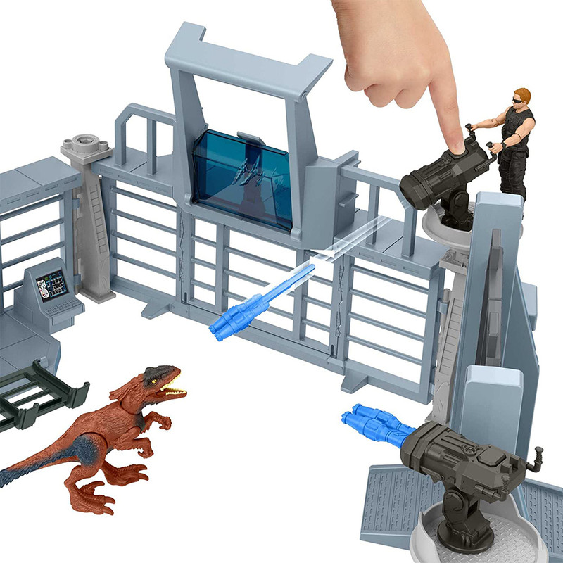 اکشن فیگور ماتیل مدل Jurassic World Outpost Chaos Playset