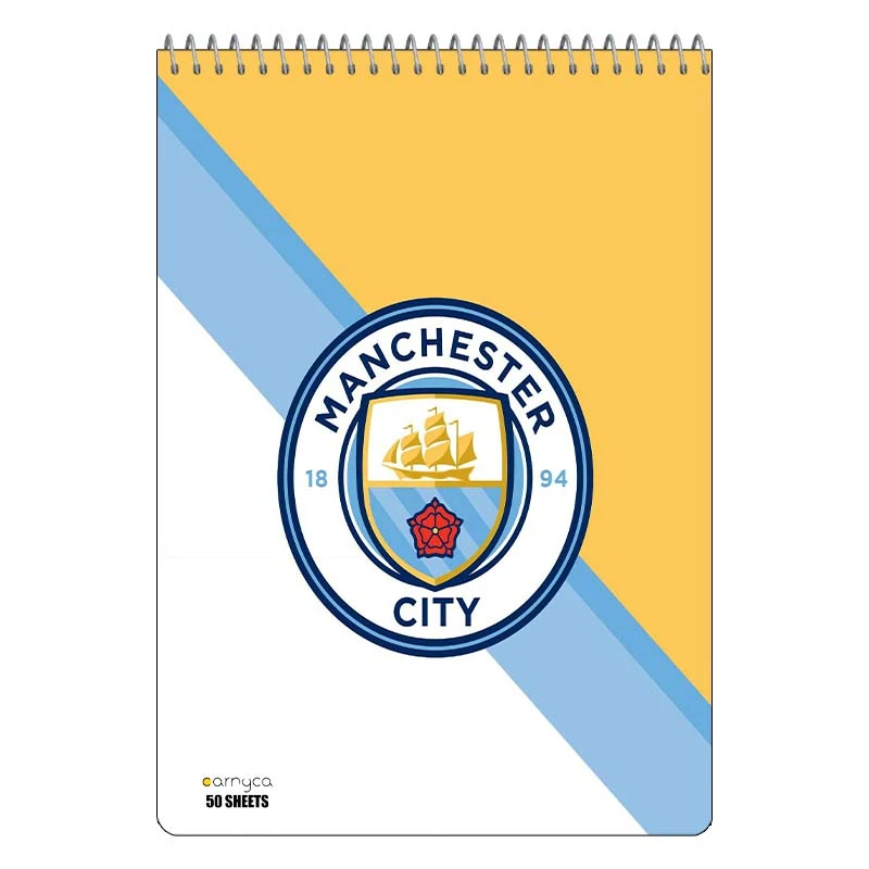 دفتر نقاشی 50 برگ سیمی کارنیکا طرح منچستر سیتی Manchester City کد 15812