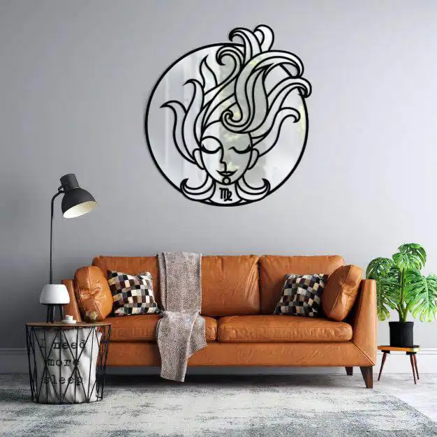 آینه پلکسی گلس طرح ماه شهریور