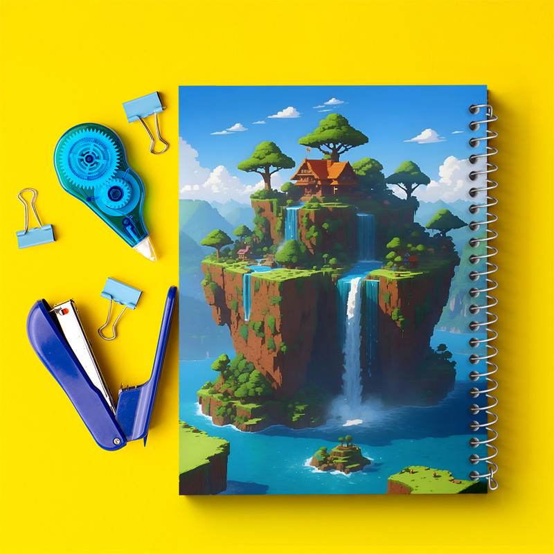 دفتر مشق 100 برگ خندالو طرح ماینکرافت (Minecraft) کد F7199