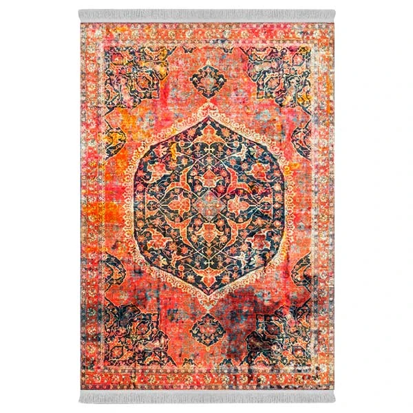 فرش پارچه‌ای دفه مدل فرشینه طرح مدرن کد 519