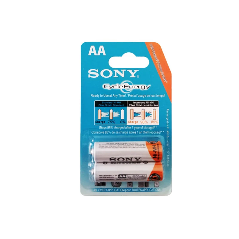 باتری قلمی قابل شارژ سونی مدل Cycle Energy بسته 2 عددی 