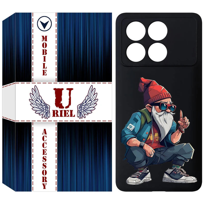 کاور یوریل مدل KSH کد 48 طرح پیرمرد مناسب برای گوشی موبایل شیائومی Poco X6 Pro