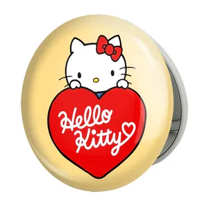 آینه جیبی خندالو طرح هلو کیتی مدل تاشو کد 24726 